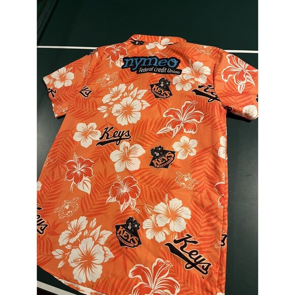 NEW Frederick Keys Baltimore Orioles Minor League Baseball Hawaiian Shirt MED 11 - Picture 4 of 5